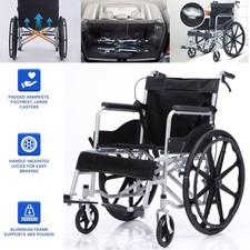 Folding Transport Wheelchair
