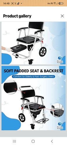 Shower commode - 3-in-1,